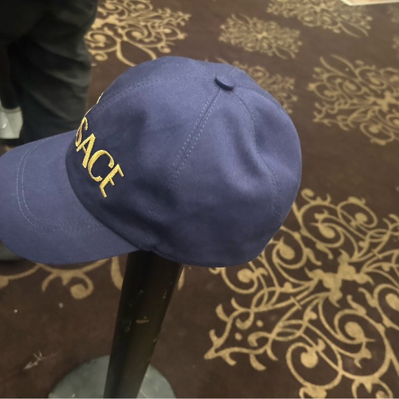 Versace Navy and Gold Embroidered Hat - Picture 2 of 8